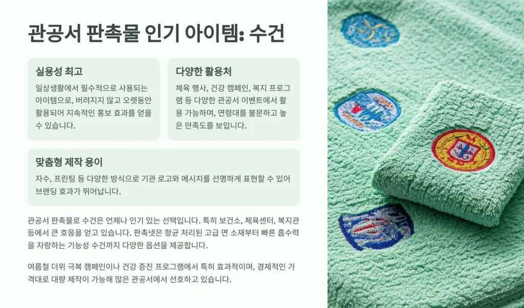 관공서 판촉물 제작 - 홍보기념품 3%적립되는 판촉물 사이트 1 관공서 판촉물 제작 수건 기념품 자수 로고 주문제작
