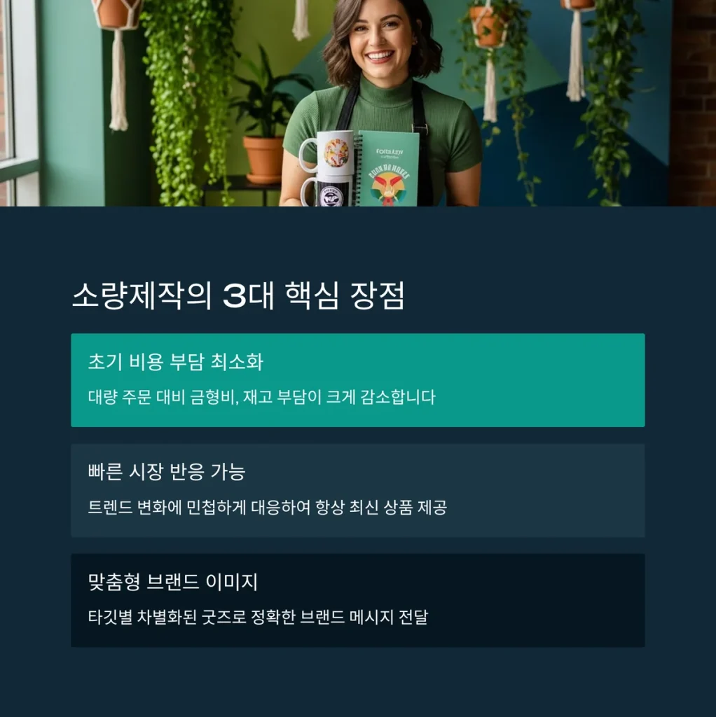 기념품 소량제작 소규모 굿즈 제작