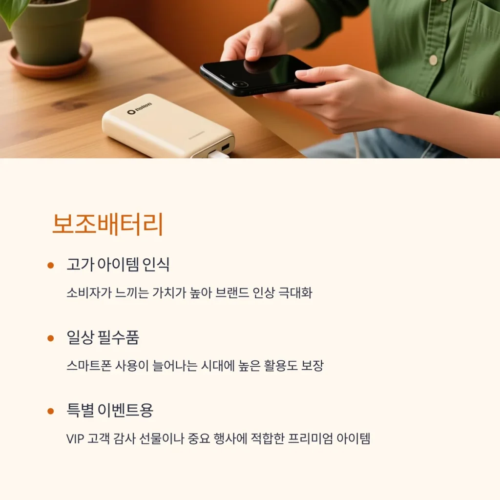 홍보물 제작 - 4계절 인기 판촉물 저렴하게 맞춤 홍보물품 주문하자 5 보조배터리 홍보물 제작 기업 답례품