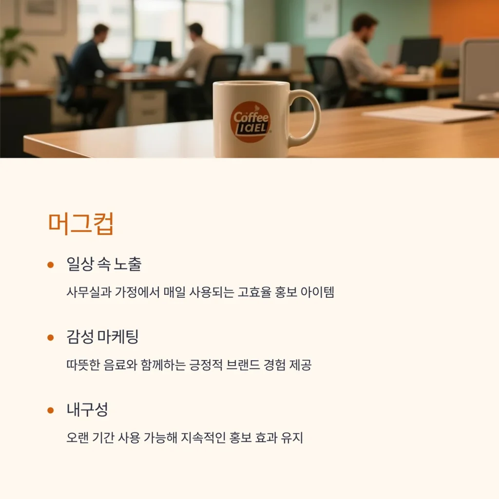 홍보물 제작 머그컵 단체선물 