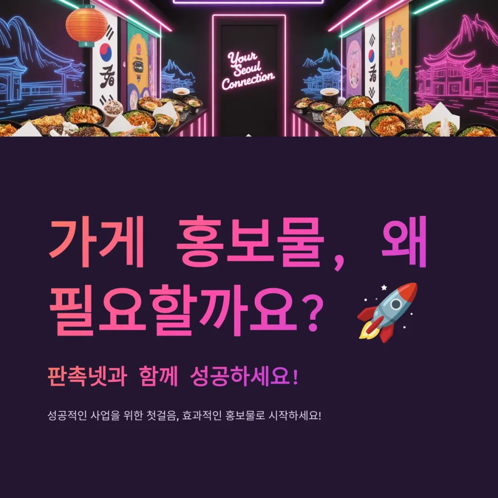 가게 홍보물 제작
