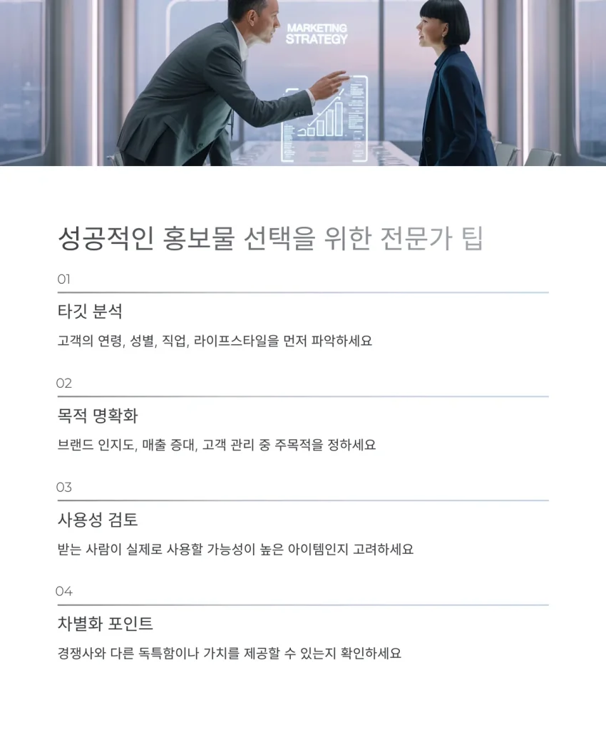 판촉홍보물 제작 업체 소량제작 가능한 곳