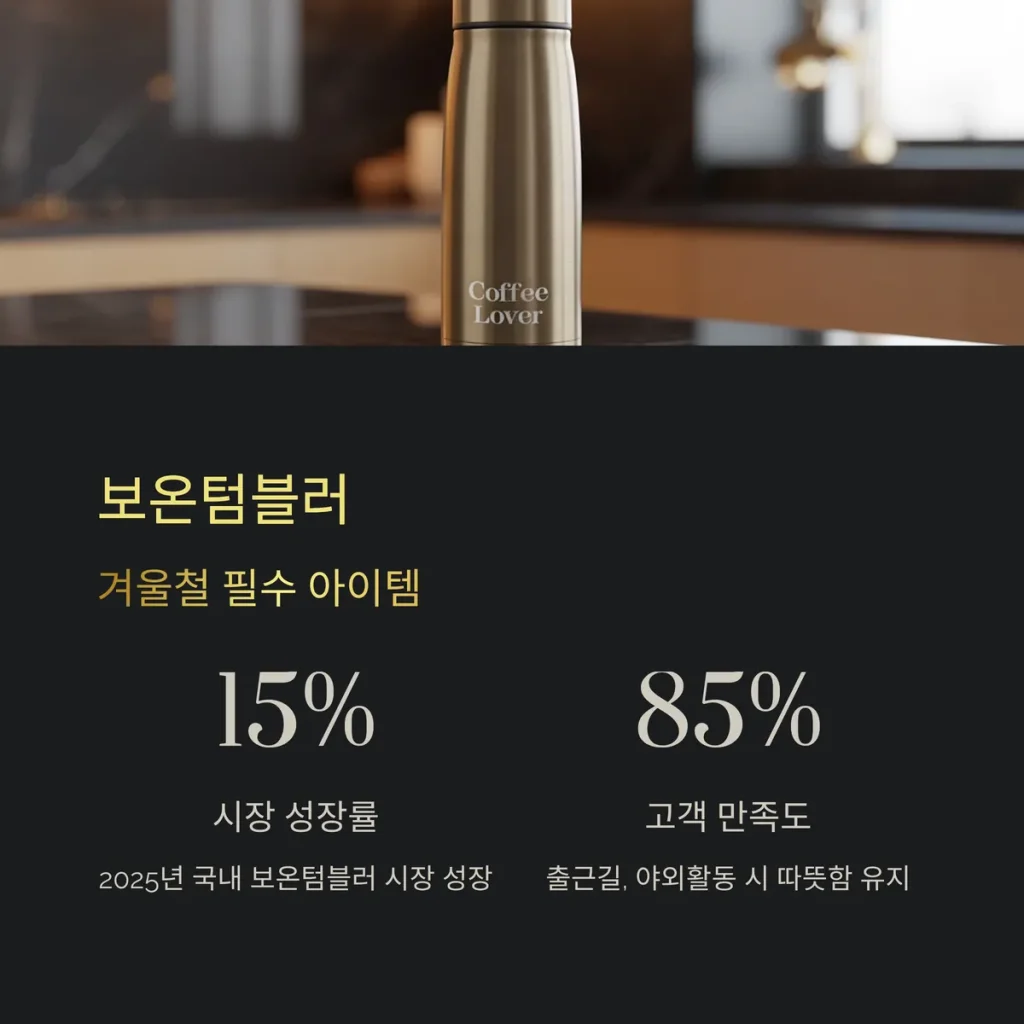 겨울 판촉물 제작 보온 텀블러 답례품